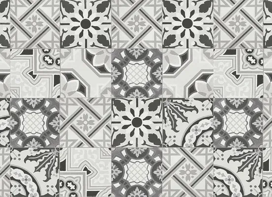 Backsplash option: 523 Décor floral grey