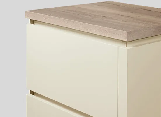 Handle option: 007 Recessed handle (line n), sand