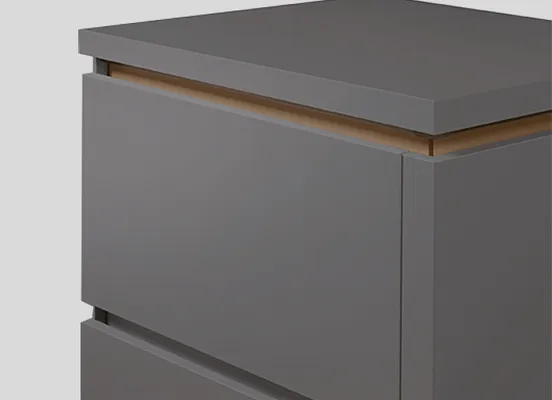 Handle option: 012 Recessed handle (line n), bronze metallic color