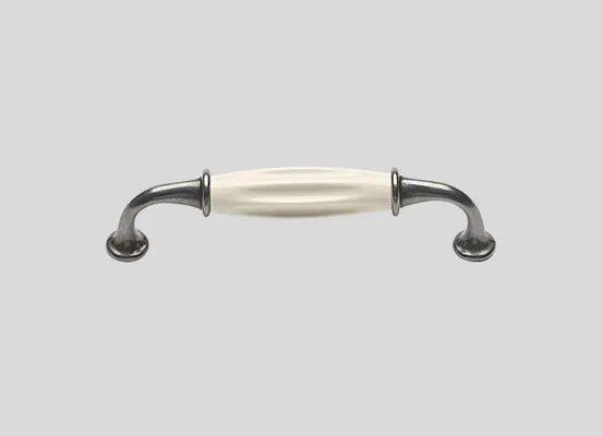 Handle option: 203 Metal handle, antique silver color, ivory, burnished