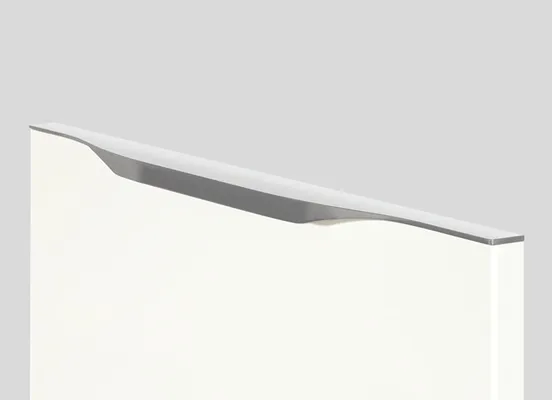 Handle option: 350 Bar handle, stainless steel finish, matte