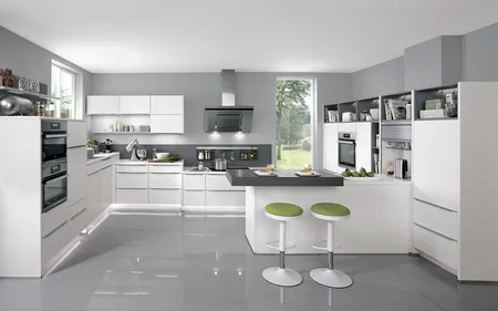 Nobilia North America Touch Lacquered, Alpine White