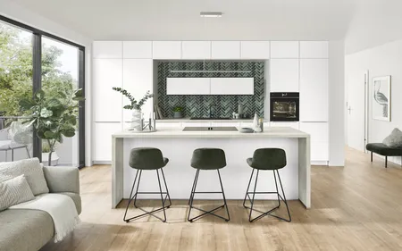 Nobilia North America Softline Lacquered, Alpine White