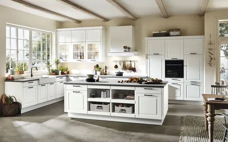 Nobilia North America Sylt Lacquer, Honed Alpine White