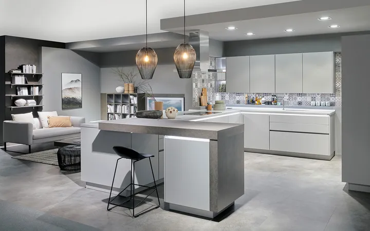 Nobilia North America Touch Lacquered, Stone Grey 2