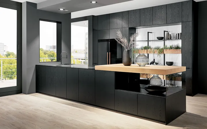 Nobilia North America Structura Nero Oak 2