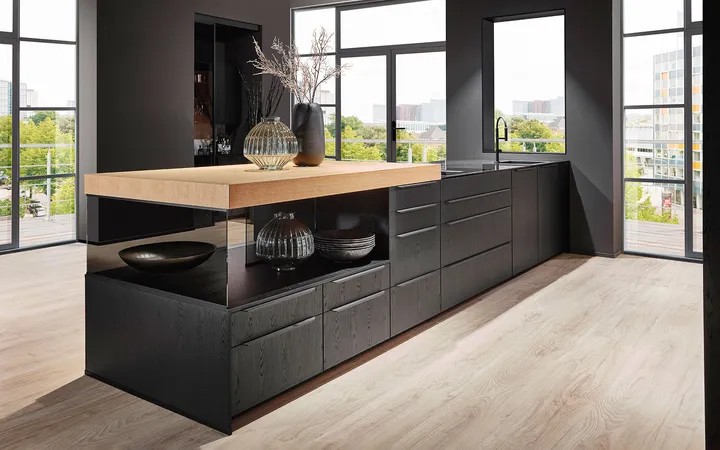 Nobilia North America Structura Nero Oak 1