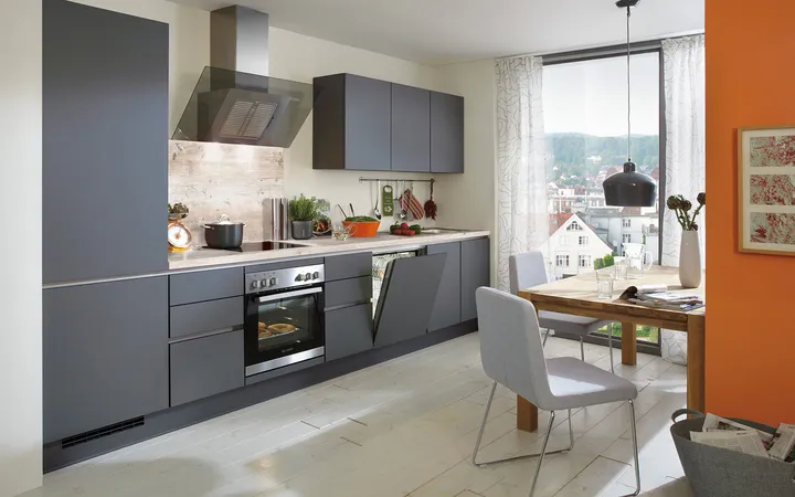 Nobilia North America Touch Lacquered, Slate Grey 4