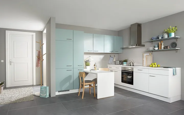 Nobilia North America Touch Lacquered, Aqua 4