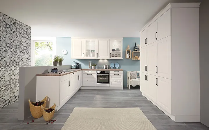 Nobilia North America Sylt Lacquer, Honed Ivory 1