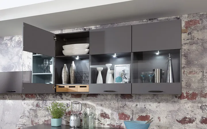 Nobilia North America Touch Lacquered, Slate Grey 3