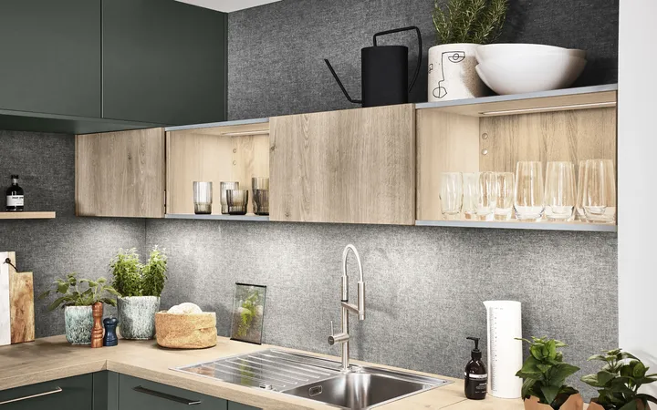 Nobilia North America Easy Touch Mineral Green Ultra Matt 1