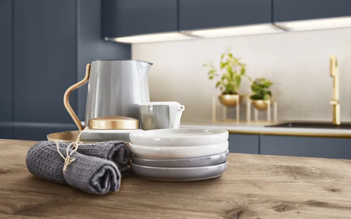 Nobilia North America Easy Touch Fjord Blue Ultra Matt 3