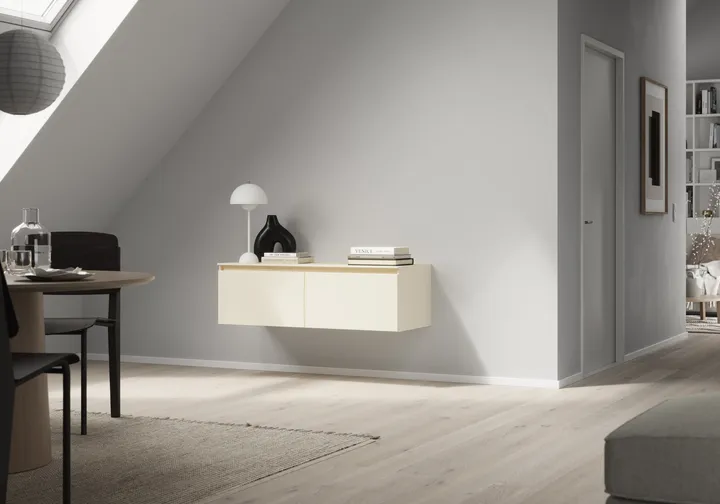 Nobilia North America Lowboard LIVSET120-2-BL 2