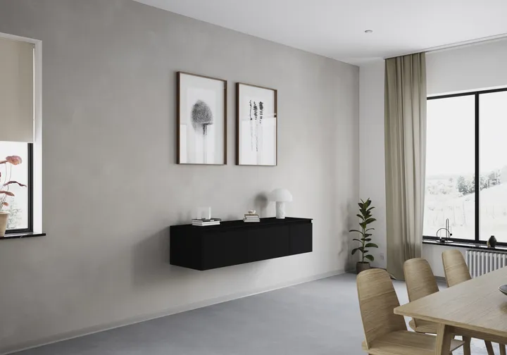 Nobilia North America Lowboard LIVSET160-2-BL 5