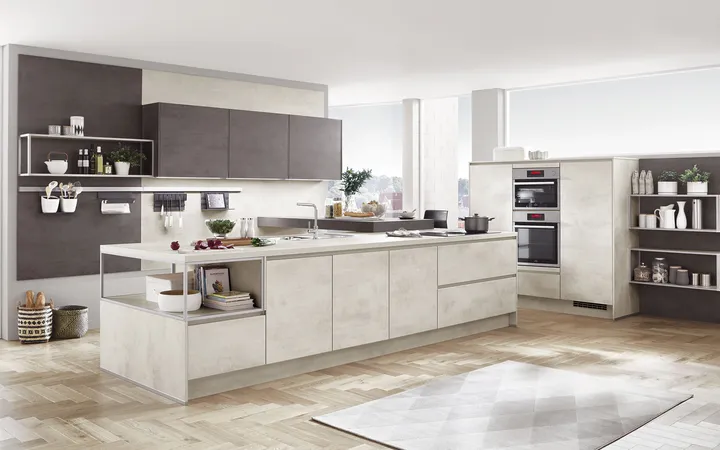 Nobilia North America Riva White Concrete Repo 1