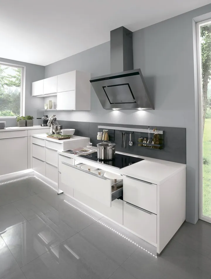 Nobilia North America Touch Lacquered, Alpine White 2