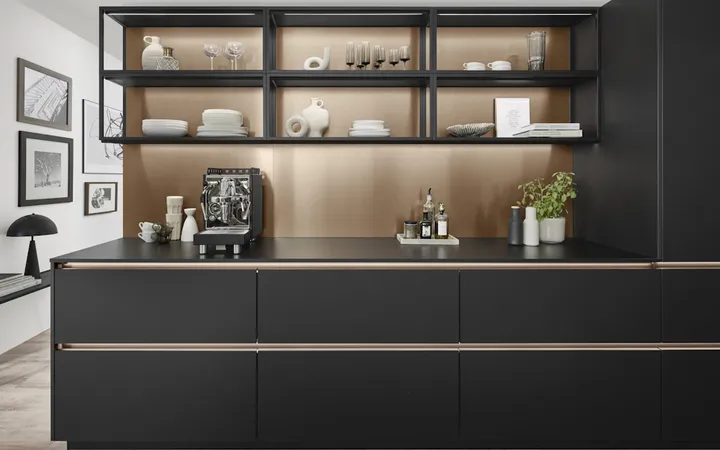 Nobilia North America Senso, Premium Honed Black 1