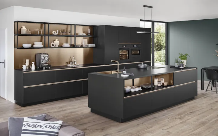 Nobilia North America Senso, Premium Honed Black 2