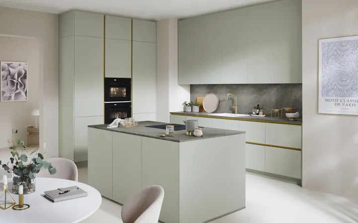 Nobilia North America Senso, Premium Honed Jade 1