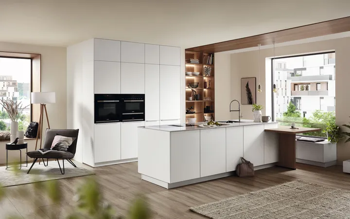 Nobilia North America Easytouch Alpine White Ultra Matt 1