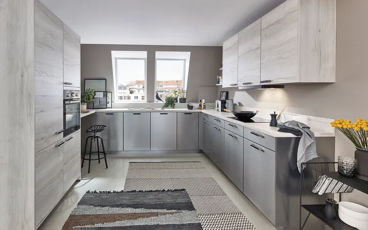 Nobilia North America Inox Lacquer, Brushed Steel 3