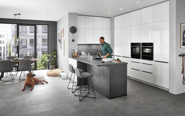 Nobilia North America Novalux, Alpine White High Gloss 1