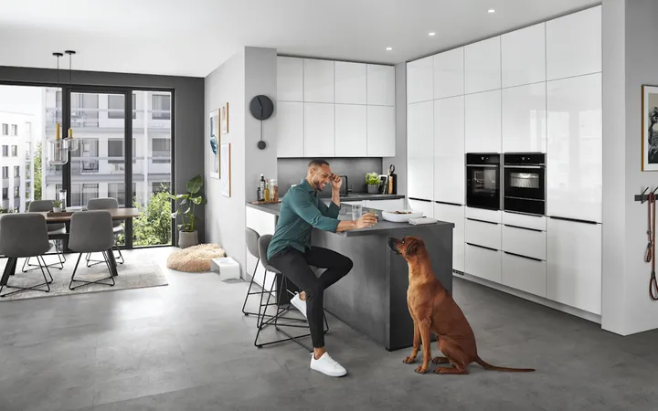 Nobilia North America Novalux, Alpine White High Gloss 2