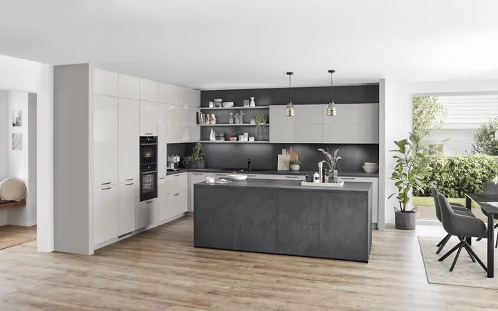 Nobilia North America Novalux, Satin Grey High Gloss 0