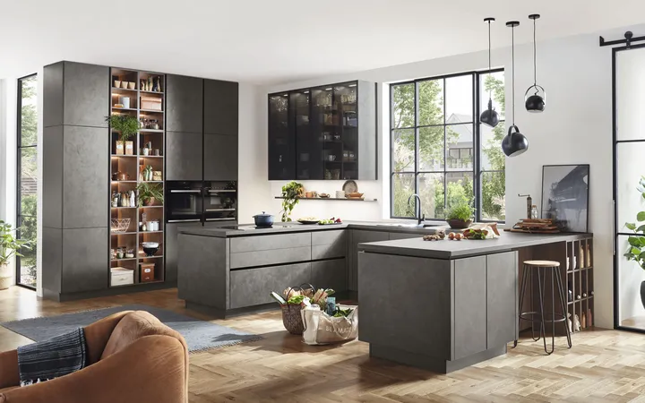 Nobilia North America Riva Concrete Terra Grey Repro 0