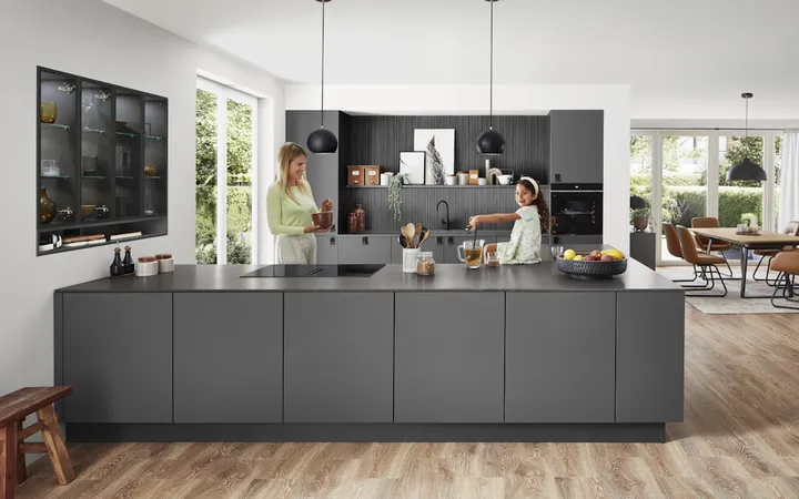 Nobilia North America Senso, Honed Slate Grey 0
