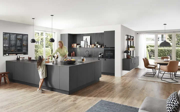 Nobilia North America Senso, Honed Slate Grey 2