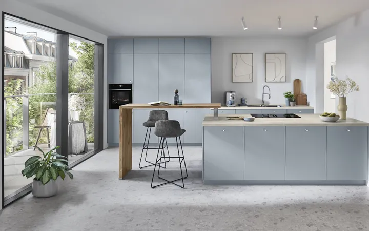 Nobilia North America Senso, Premium Honed Sky 0