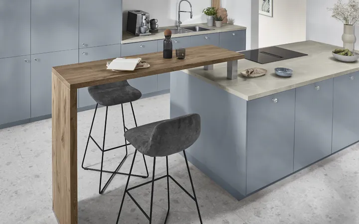 Nobilia North America Senso, Premium Honed Sky 2