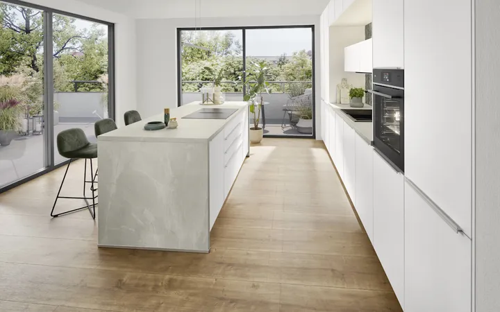 Nobilia North America Softline Lacquered, Alpine White 1