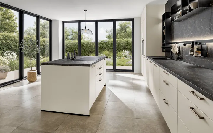 Nobilia North America Softline Lacquered, Honed Ivory 2