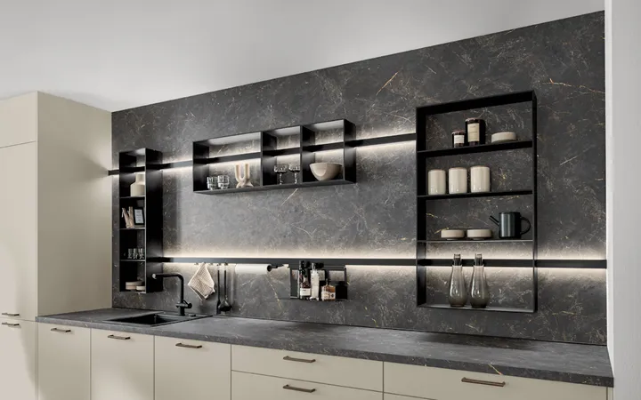 Nobilia North America Softline Lacquered, Honed Ivory 3