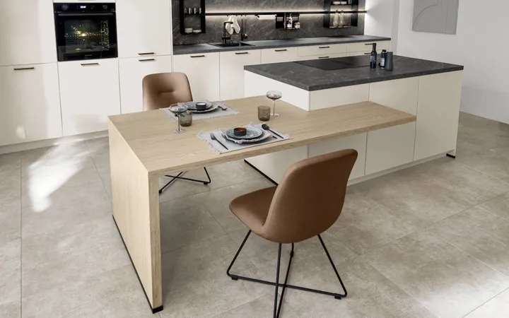 Nobilia North America Softline Lacquered, Honed Ivory 4