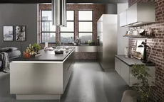 Nobilia North America Inox Lacquer, Brushed Steel 1