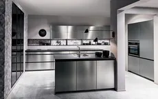 Nobilia North America Inox Lacquer, Brushed Steel 4