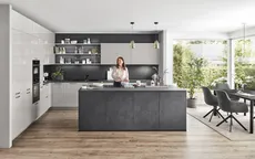 Nobilia North America Novalux, Satin Grey High Gloss 1