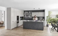 Nobilia North America Novalux, Satin Grey High Gloss 2